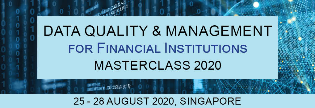 Data Quality and Management for Financial Institutions Masterclass 2020